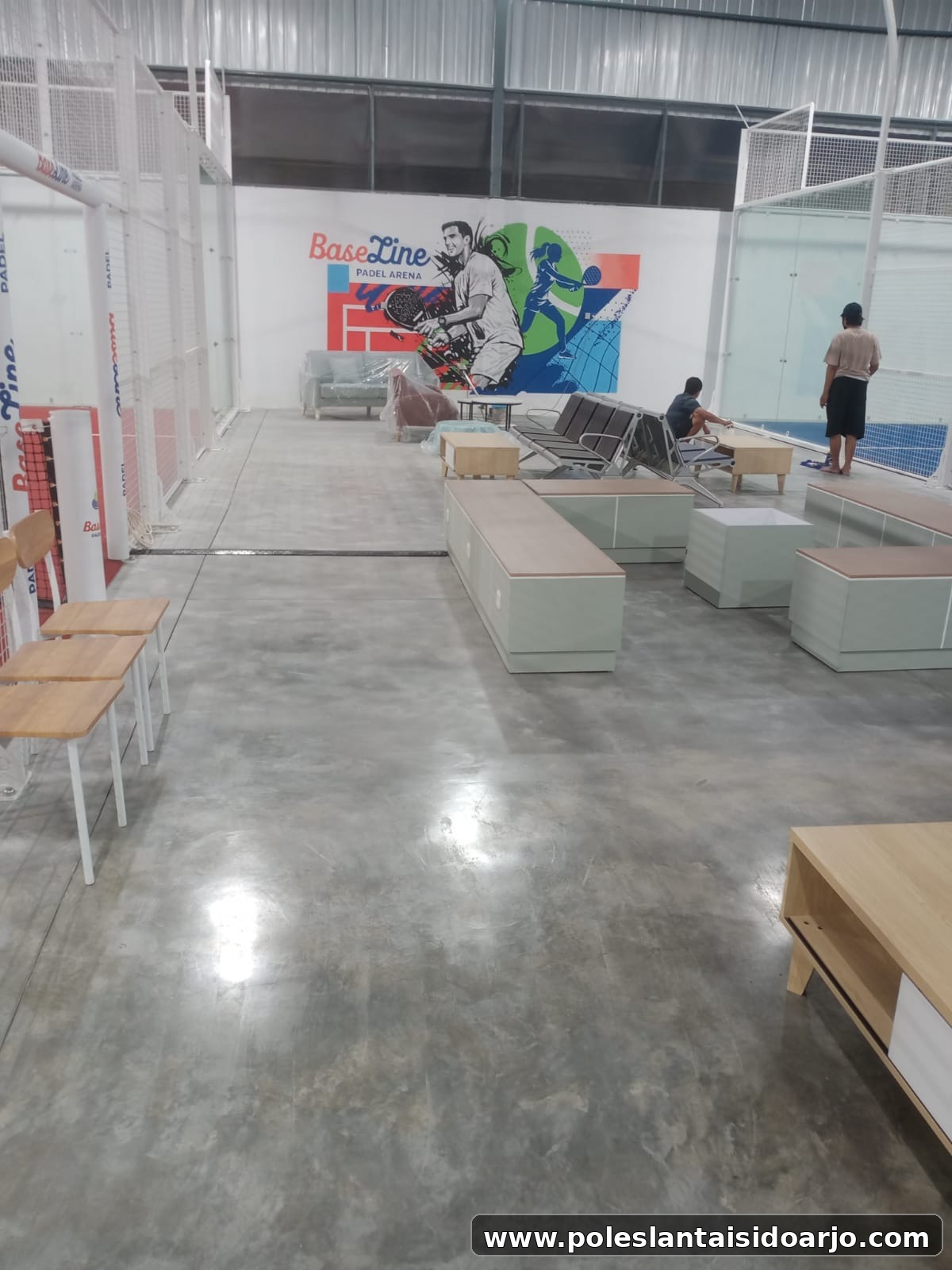Contoh area lantai yang dirawat